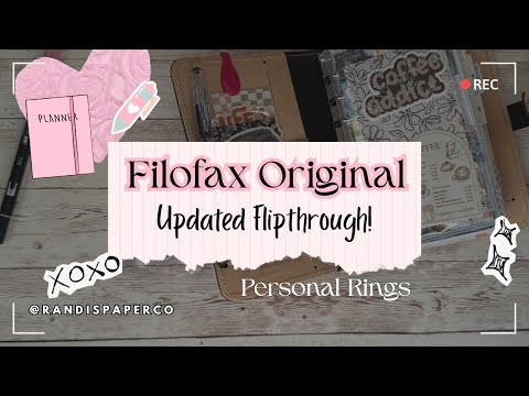 Filofax Original Personal Ring Planner | Planner Flipthrough!