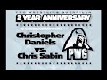 Christopher Daniels Vs Chris Sabin PWG 2ND YEAR ANNIVERSARY TNA X Division Title 07 09 2005