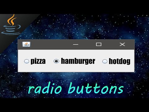 Radio Buttons In Swingjava