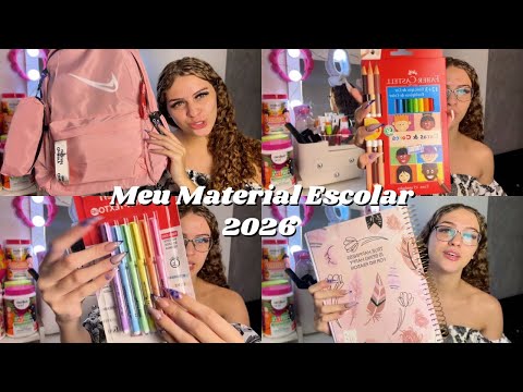 MEU MATERIAL ESCOLAR 2026 🩷📚