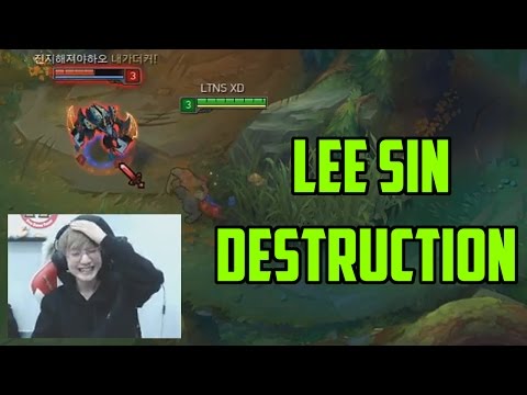 LEE SIN DESTRUCTION! - SKT Peanut Stream Highlights