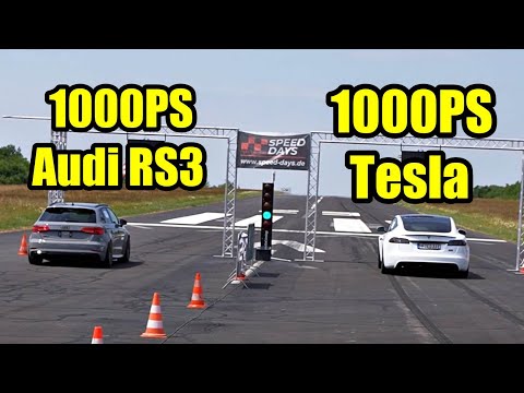 AMPELRENNEN - keine Chance gegen Tesla ? - wir testen den BMW M3 Kompressor !