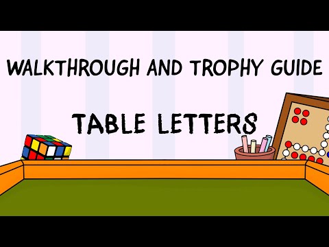 Table Letters - Full Walkthrough & Trophy Guide