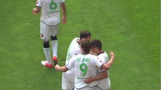 preview picture of video 'Borussia Mönchengladbach - 1.FC Nünrberg 2:2 Granit Xhaka (15.09.2012)'
