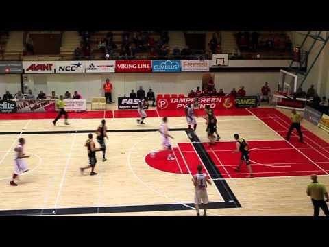 Baltic Basketball League Highlights: Tampereen Pyrintö - Norrköping Dolphins (12.11.2013)