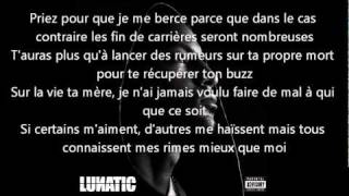 Vrai lyrics Paroles BOOBA - 45 SCIENTIF Feat DOSSEH LUNATIC ALBUM 2010