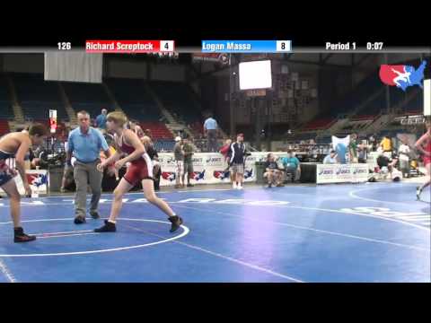 Fargo 2012 126 RR1: Richard Screptock (Ohio) vs. Logan Massa (Michigan)