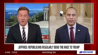Leader Jeffries on MS Now's Morning Joe