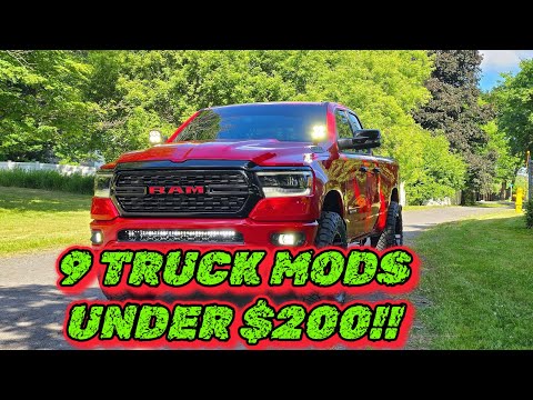 9 easy mods under $200!!