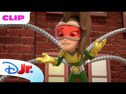 New Villain 🦹 | Spidey and His Amazing Friends 🕸️ | Disney Jr. MENA
