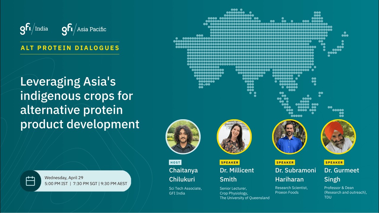 Webinar 7: Leveraging Asia's indigenous crops for alternative protein product development