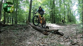 Shredding the Fairland Fun trails.