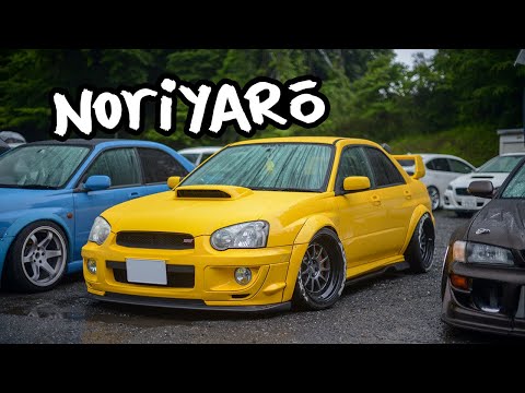 Subaru drifting show cars at Nikko Circuit