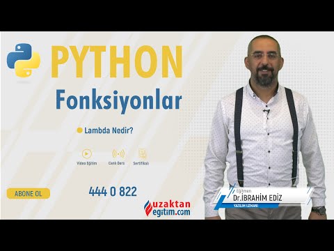 Evde Python Öğren (Lamda Fonksiyon-1) - Uzaktan Eğitim
