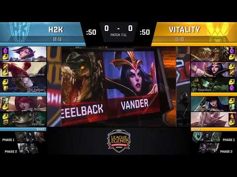 VIT vs H2K Highlights Game 1 EU LCS SUMMER 2017 Vitality vs H2K Gaming W3D3