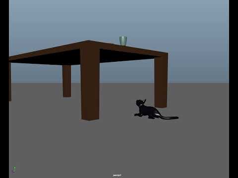 Unfinished Cat Jump and Run Animation