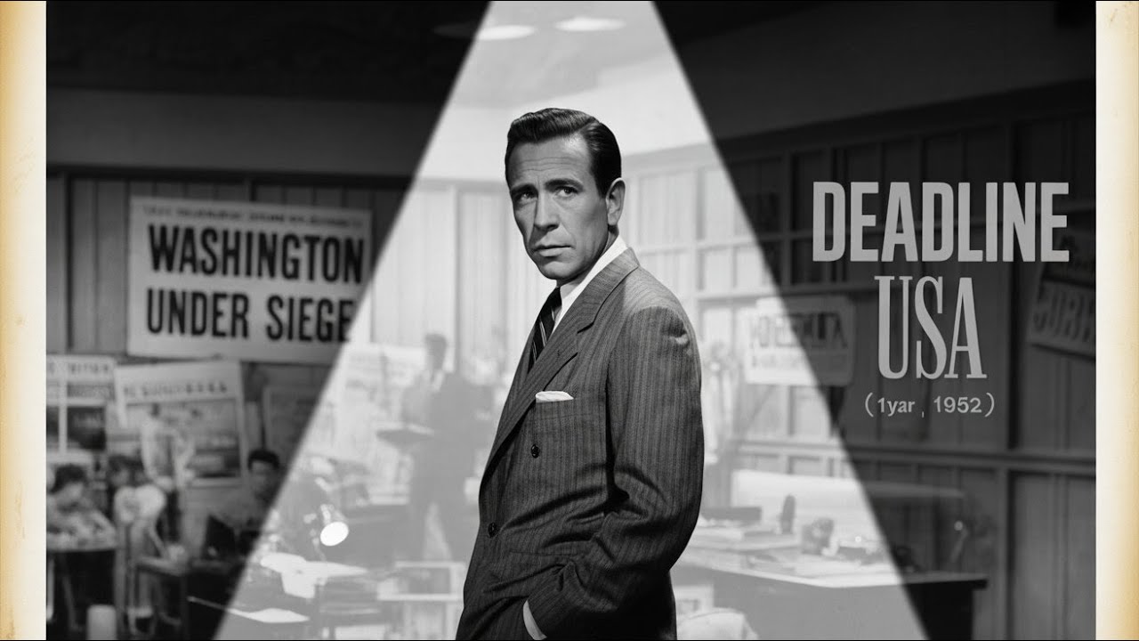 Deadline USA (1952) Classic English Film, Humphrey Bogart, Ethel Barrymore & Kim Hunter | Full Movie