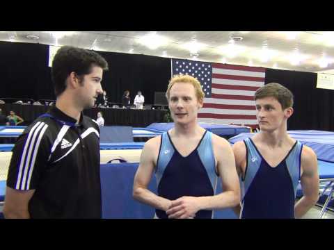 Devine:J Gluckstein - Men's Synchro Interview - 2012 USA Gymnastics Championships