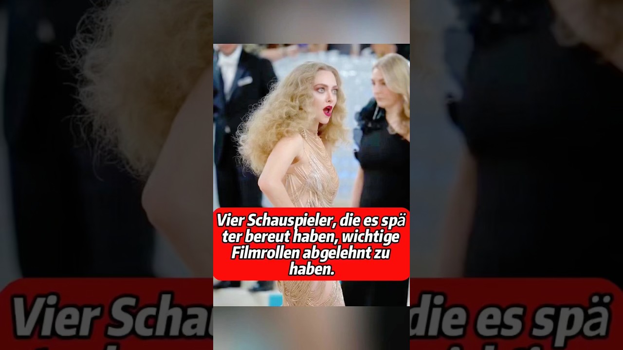 Vier Schauspieler, die es später bereut haben, wichtige Filmrollen abgelehnt zu haben.