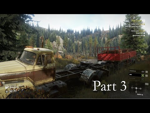 SNOWRUNNER Gameplay Walkthrough - Delivering bricks to the farm - Part 3 (PS4)