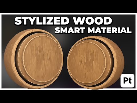 Stylized Wood Smart Material from Scratch in Substance Painter