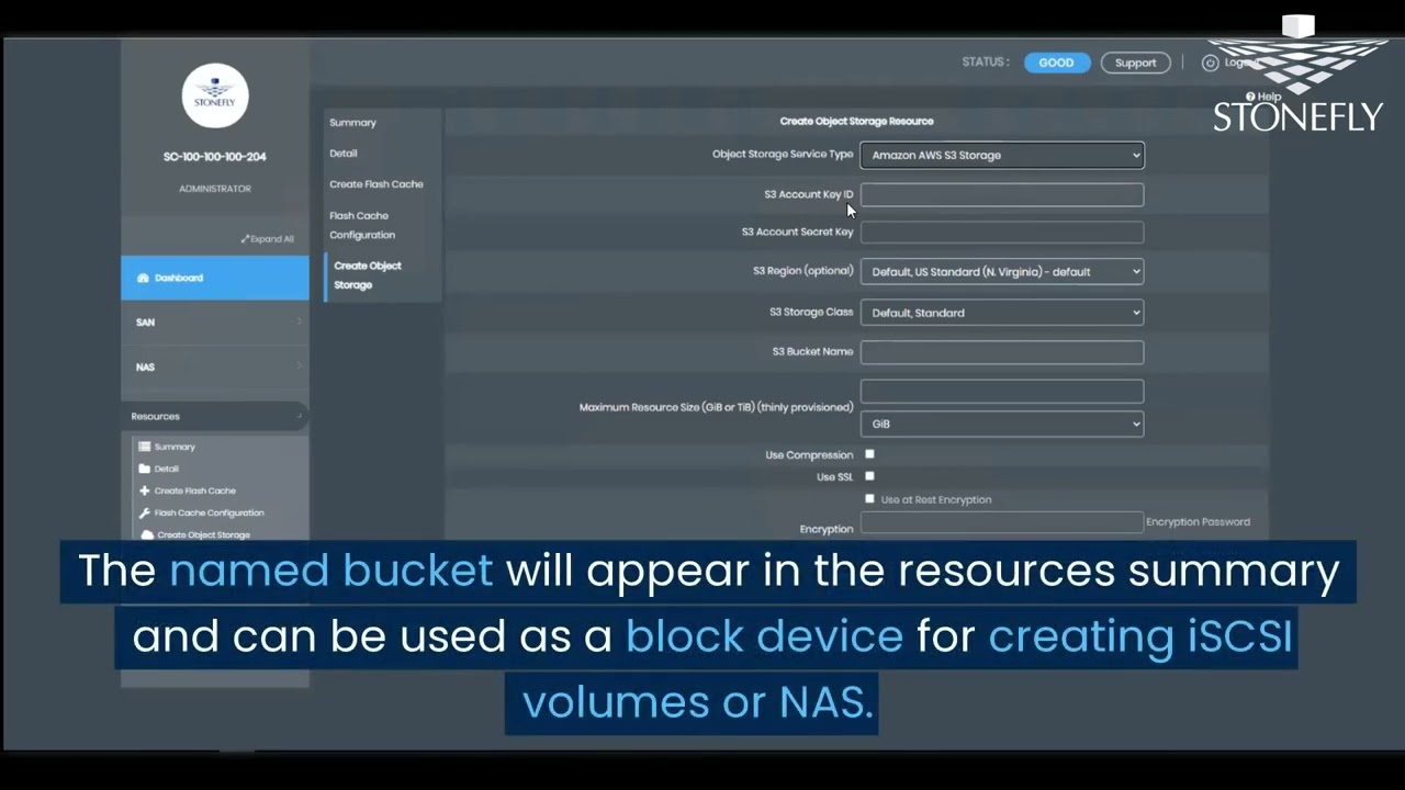 How to Map Cloud S3 Object Storage to an On-Premises Appliance | StoneFusion Demo
