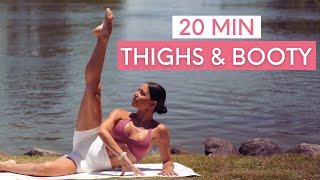 20 MIN THIGHS &amp; BOOTY PILATES WORKOUT || Sculpting Mat Pilates (No Equipment)