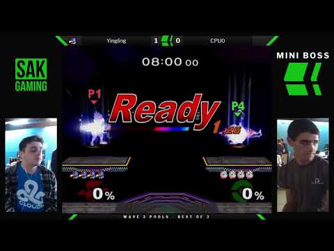 Mini Boss 2 Wave 2 Pools - Yingling (Falco) vs CPU0 (Jigglypuff)
