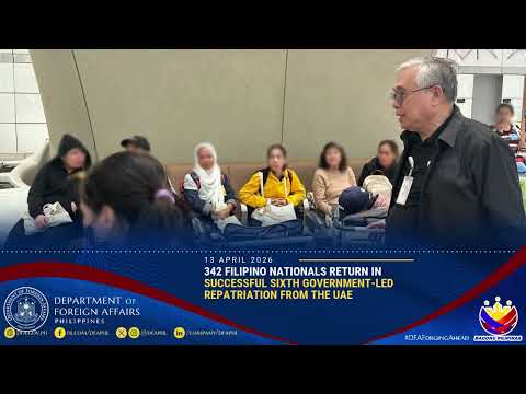 342 Filipino Nationals Return in Successful Sixth Government Led R