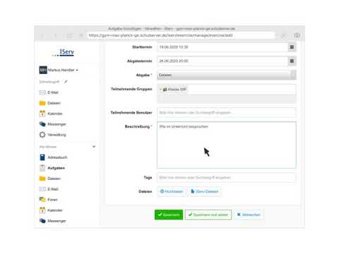 Iserv Tutorial für Lehrer