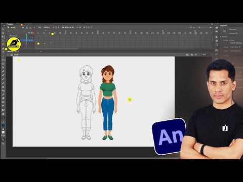 How To Trace Cartoon Character In Adobe Animate | 2D Character Design | @LearnAnimationHindi