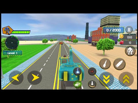 Excavator Robot Car Game Dino Robot - Android Gameplay