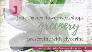 How to preserve your garden greenery with glycerine