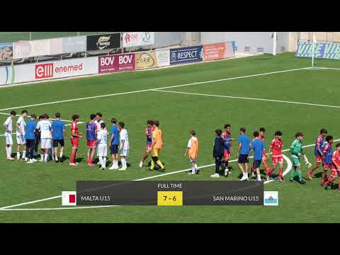 Malta U15 vs San Marino U15, boys, UEFA U15 Development Tournament