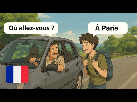 Learn French with Daily Conversations | 10 Useful French Dialogues on a Trip (A1-A2)