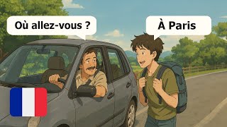 Learn French with Daily Conversations | 10 Useful French Dialogues on a Trip (A1-A2)