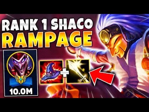 WHEN A 10 MILLION MASTERY POINT SHACO CATCHES FIRE IN RANKED! - League of Legends