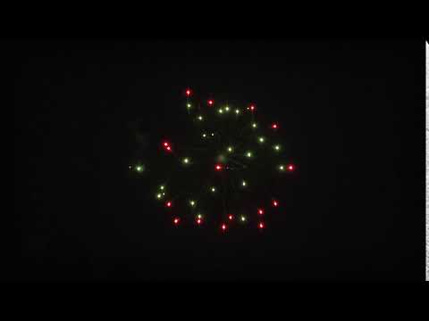 10  4inch Red green swimming star