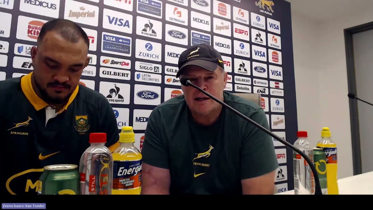 Springbok media conference: Rassie Erasmus and Salmaan Moerat