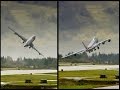 Cargolux 747-8 freighter (CLX789) delivery- crazy take off and wings swing-bye