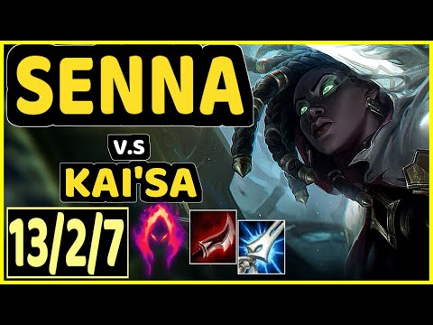 UPSET (SENNA) vs KAI'SA - QUADRAKILL 13/2/7 KDA BOTTOM ADC CHALLENGER GAMEPLAY - EUW