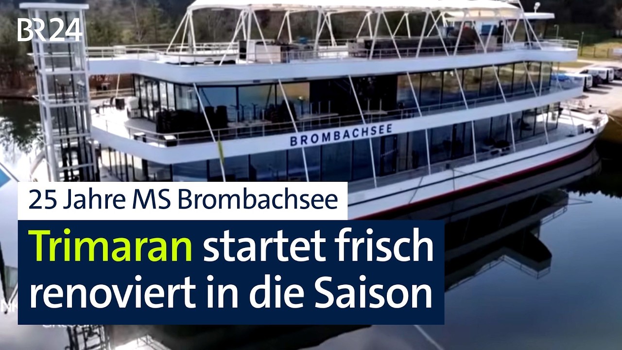 25 Jahre MS Brombachsee - der Trimaran startet frisch renoviert in die Saison | Abendschau | BR24