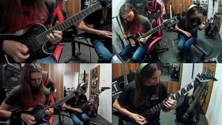 One of the coolest guitar solo battle - Death Living Monstrosity Hubert WIęcek &amp; Krzysiek Śniadecki