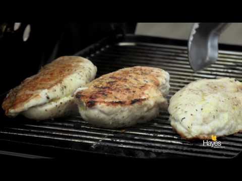 Grilled Chicken With Nectarine & Basil Salad Cooked on a Weber Go Anywhere Charcoal BBQ