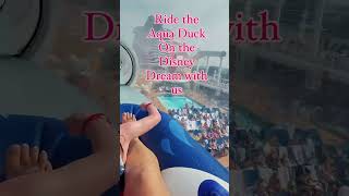 POV aqua duck on the Disney dream 🩵 #disneyholiday #disneyvlog #disneydream  #disneywithkids #dcl