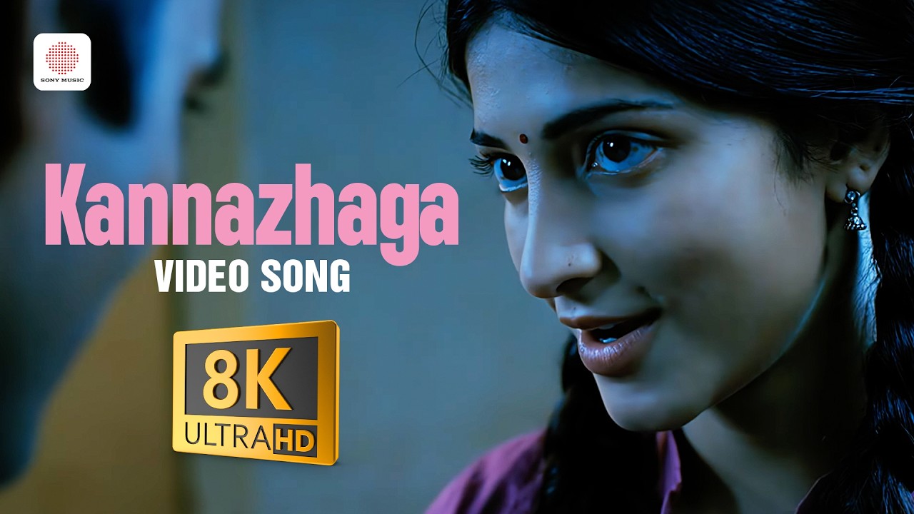 3 - Kannazhaga 8K/4K Video Song | Dhanush, Shruti Haasan | Anirudh Ravichander