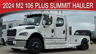 A preview image of the linked video showcasing 2024 Freightliner M2 106 Plus Summit Hauler