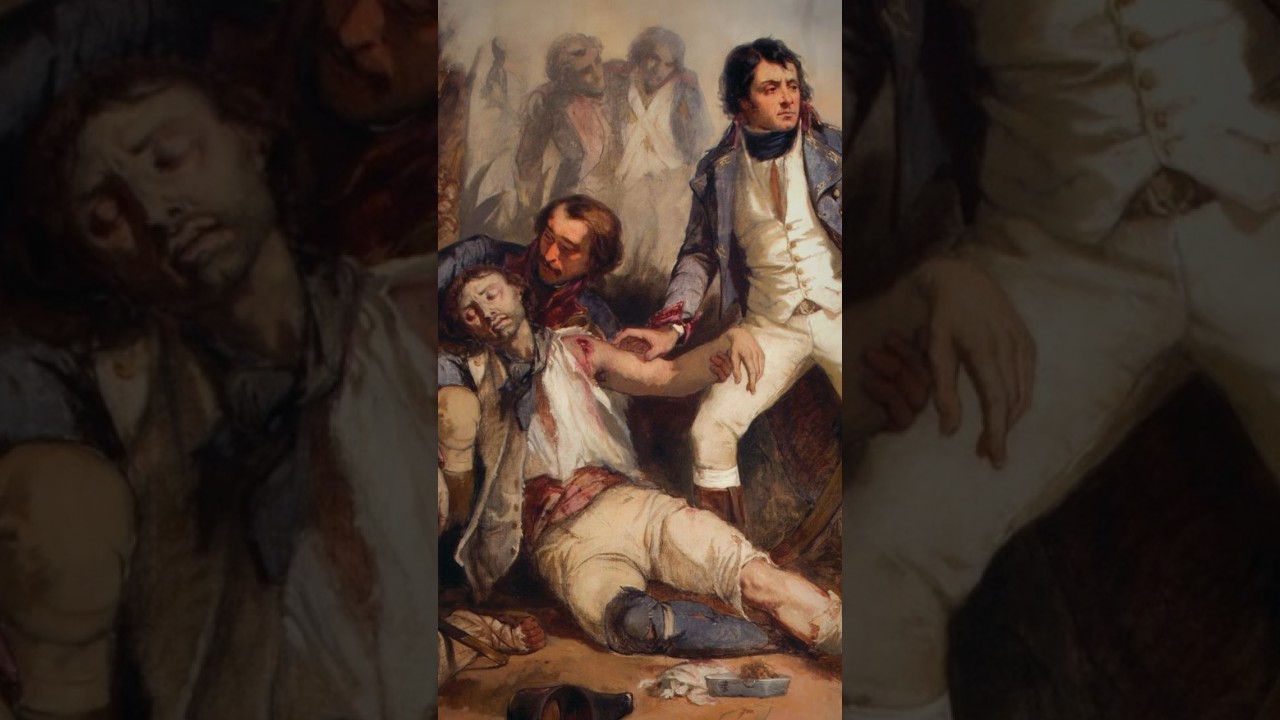 Le chirurgien Larrey lors de la bataille de Waterloo #napoleon #france #histoire