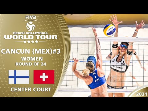 Lehtonen/Ahtiainen vs. Hüberli/Betschart - Women's R24 | Full Match | 4* Cancun 2021 #3