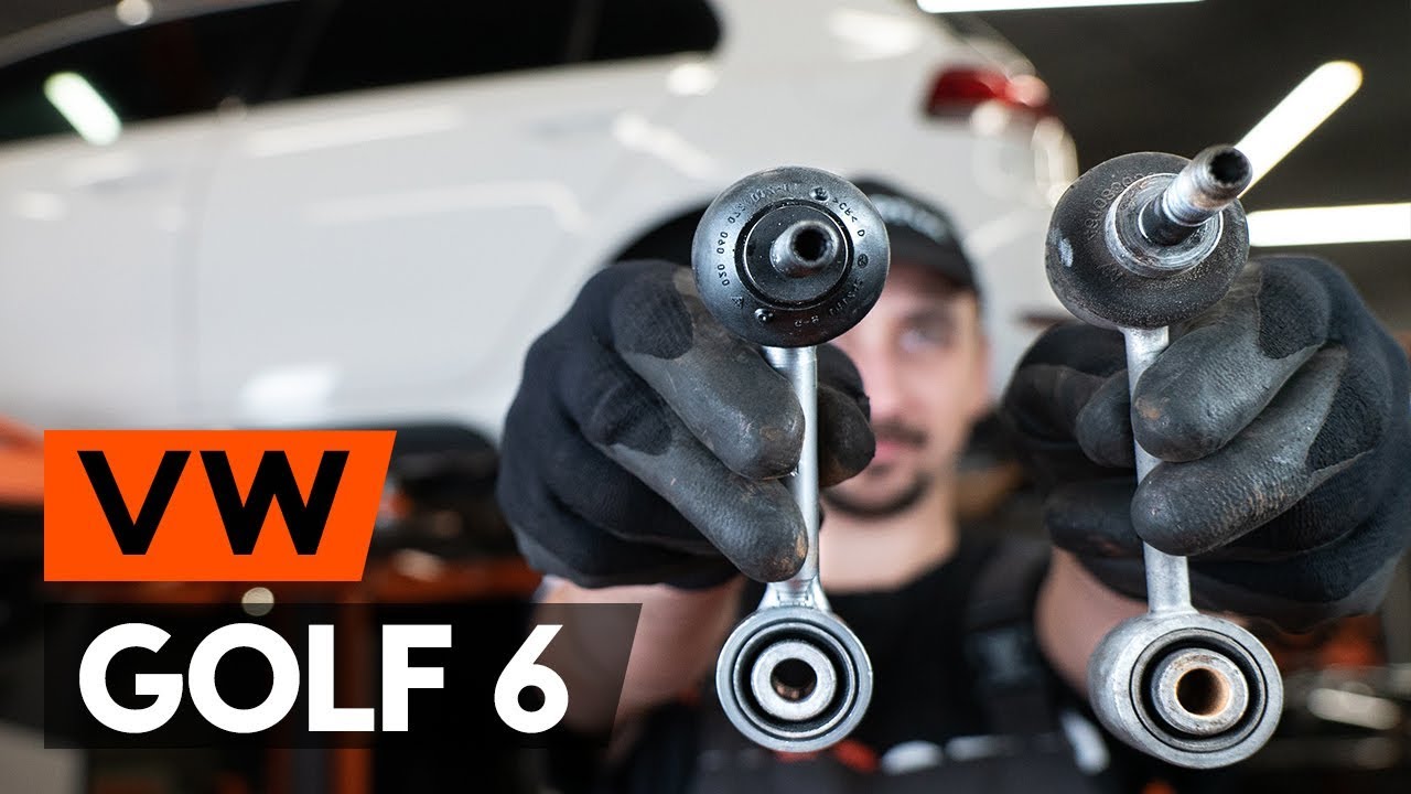 Jak vyměnit přední tyčky stabilizátora na VW Golf 6 – návod k výměně